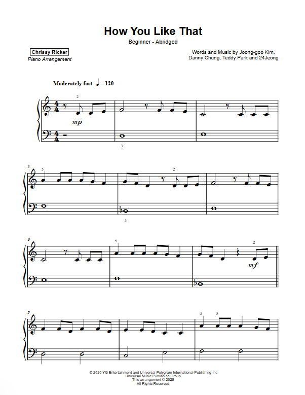 How You Like That Sample Page
