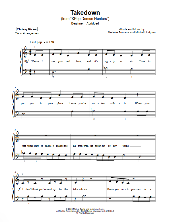 Takedown Sample Page