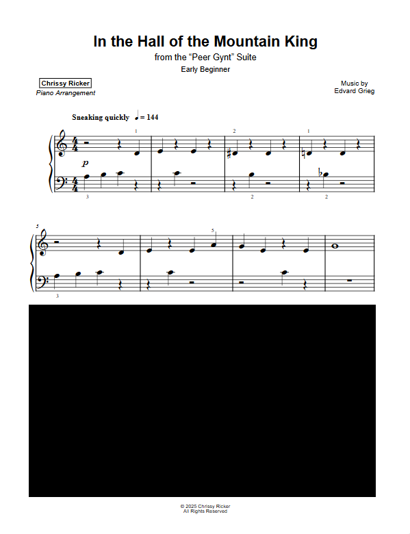 In the Hall of the Mountain King Sample Page