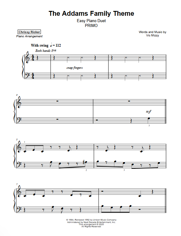 The Addams Family Theme Sample Page