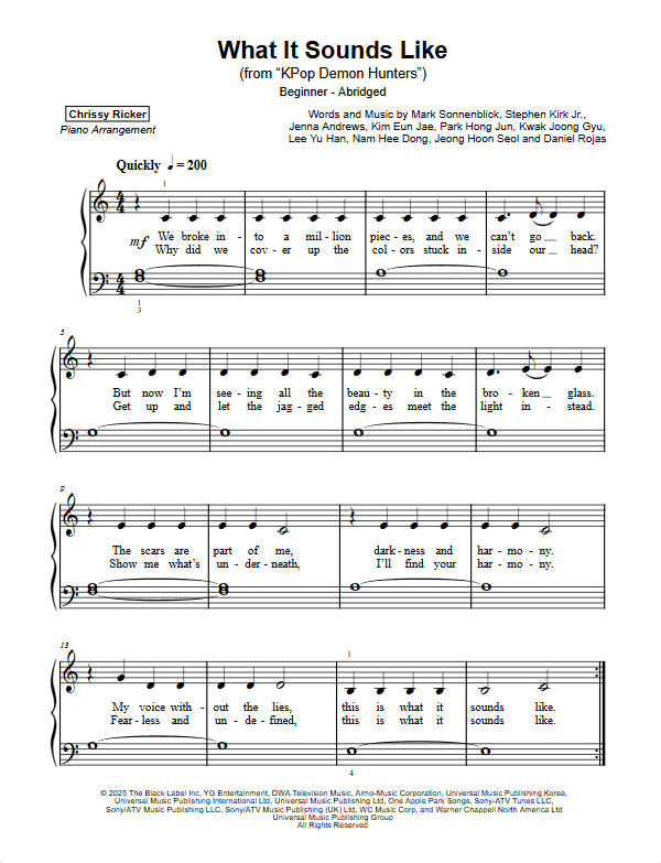What It Sounds Like Sample Page