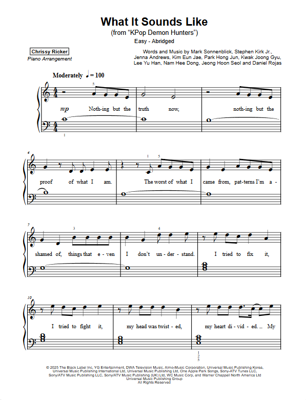 What It Sounds Like Sample Page