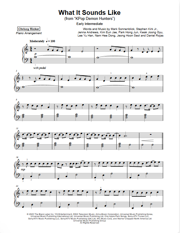 What It Sounds Like Sample Page