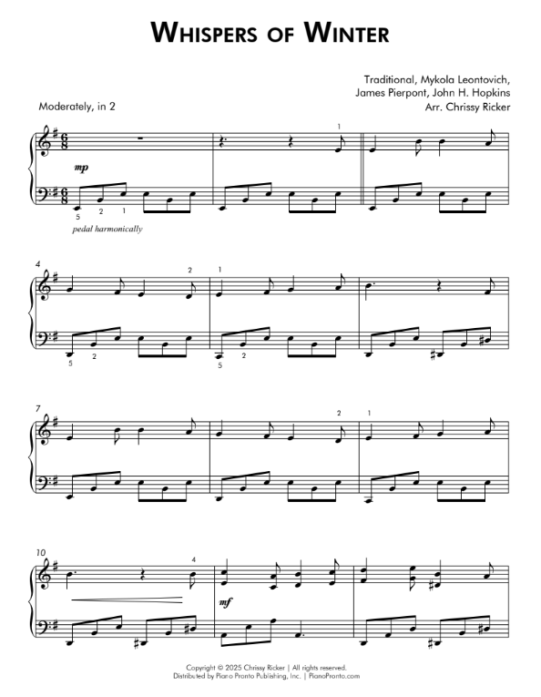 Whispers of Winter Sample Page