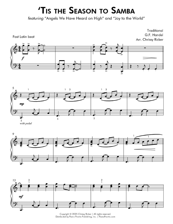 'Tis the Season to Samba Sample Page