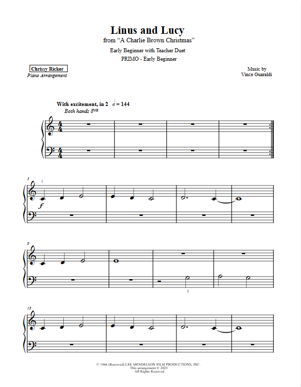 Linus and Lucy Sample Page