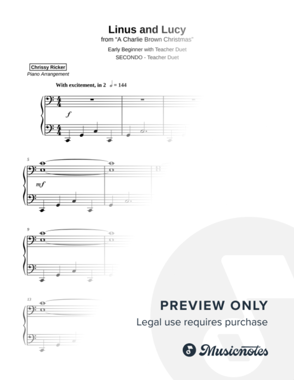 Linus and Lucy Sample Page