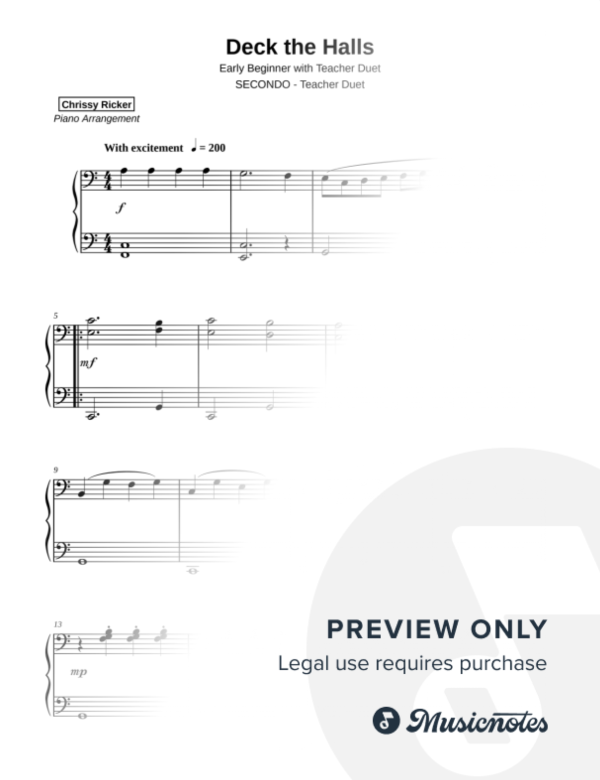 Deck the Halls Sample Page