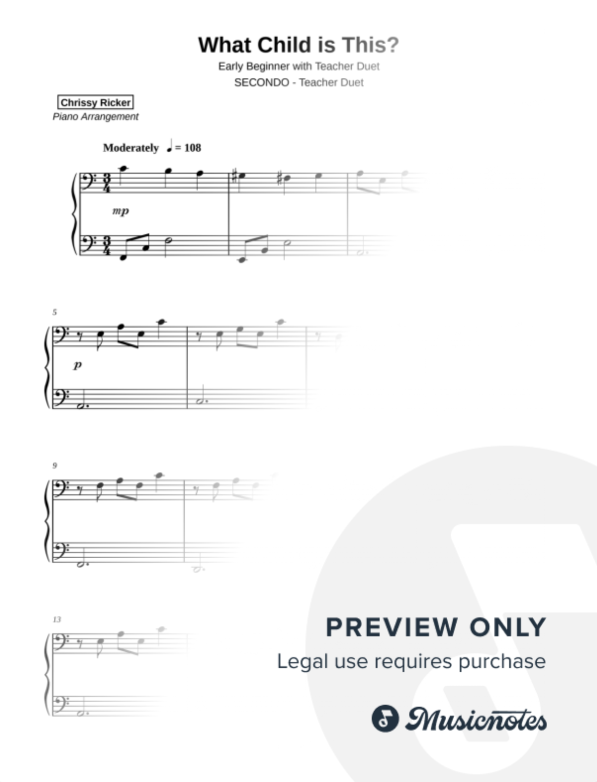 What Child is This? Sample Page
