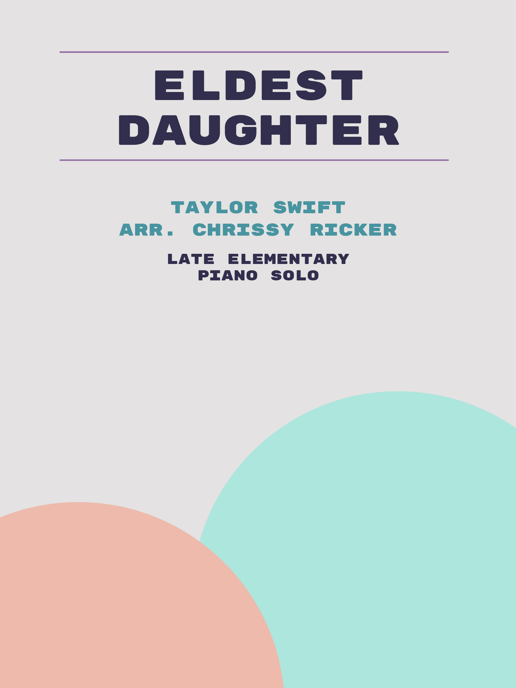 Eldest Daughter by Taylor Swift