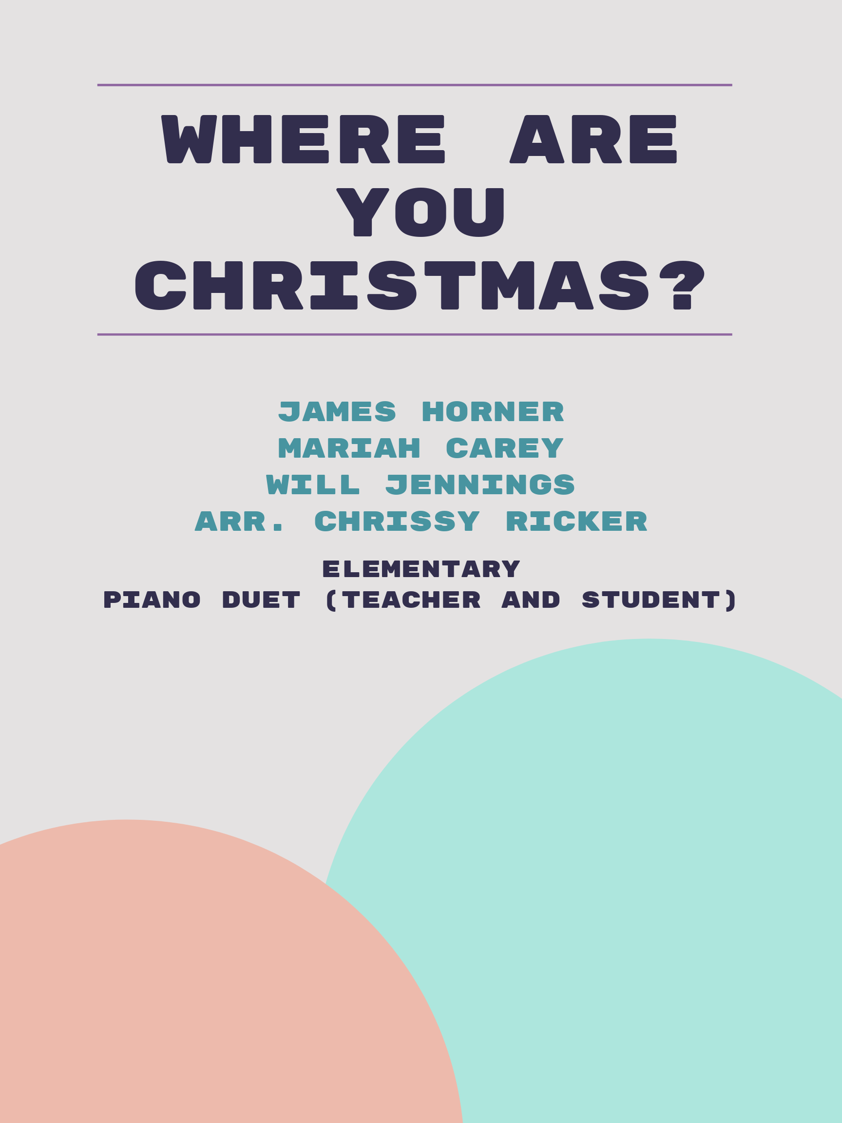 Where Are You Christmas? by James Horner, Mariah Carey, Will Jennings