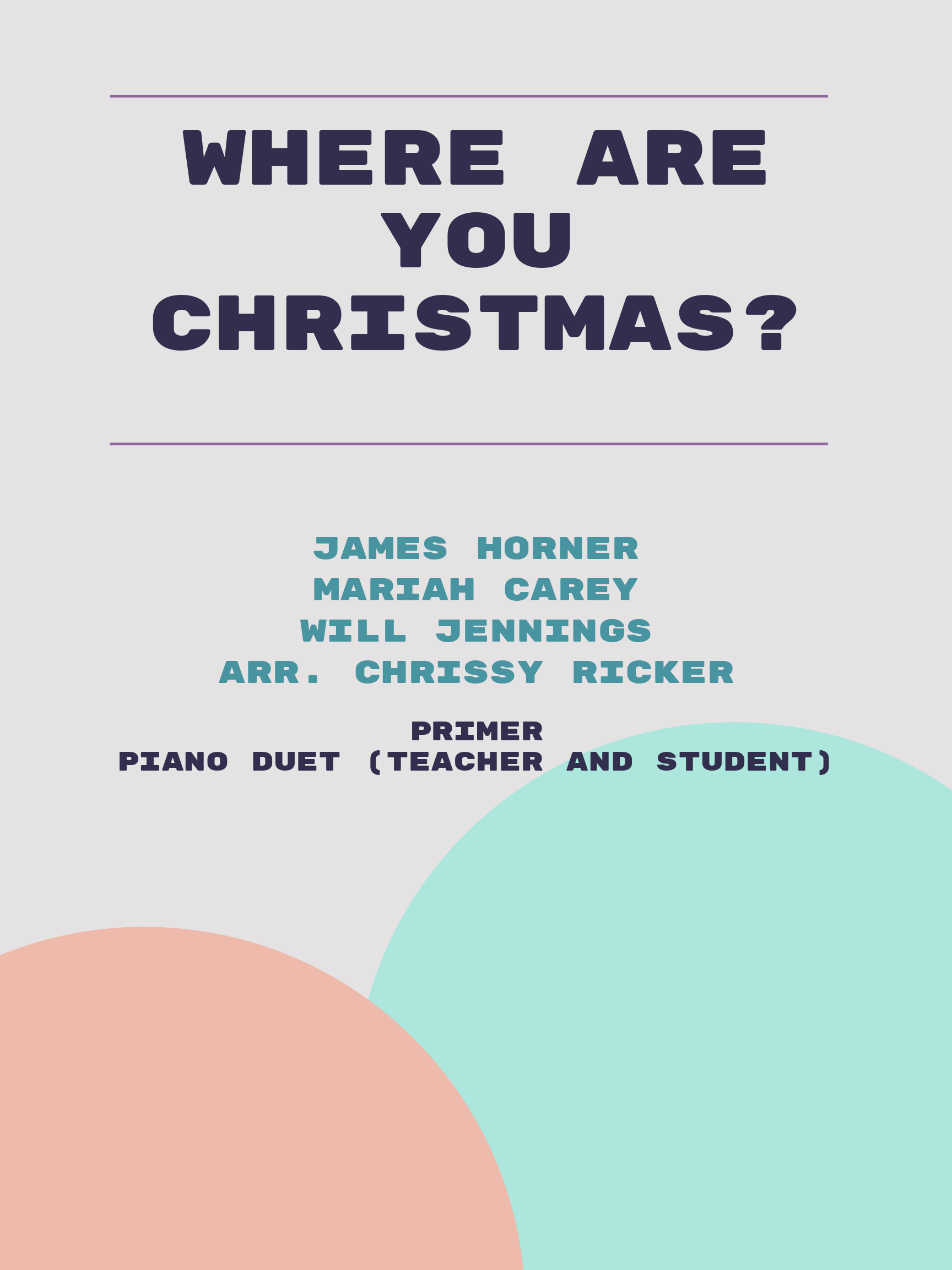 Where Are You Christmas? by James Horner, Mariah Carey, Will Jennings