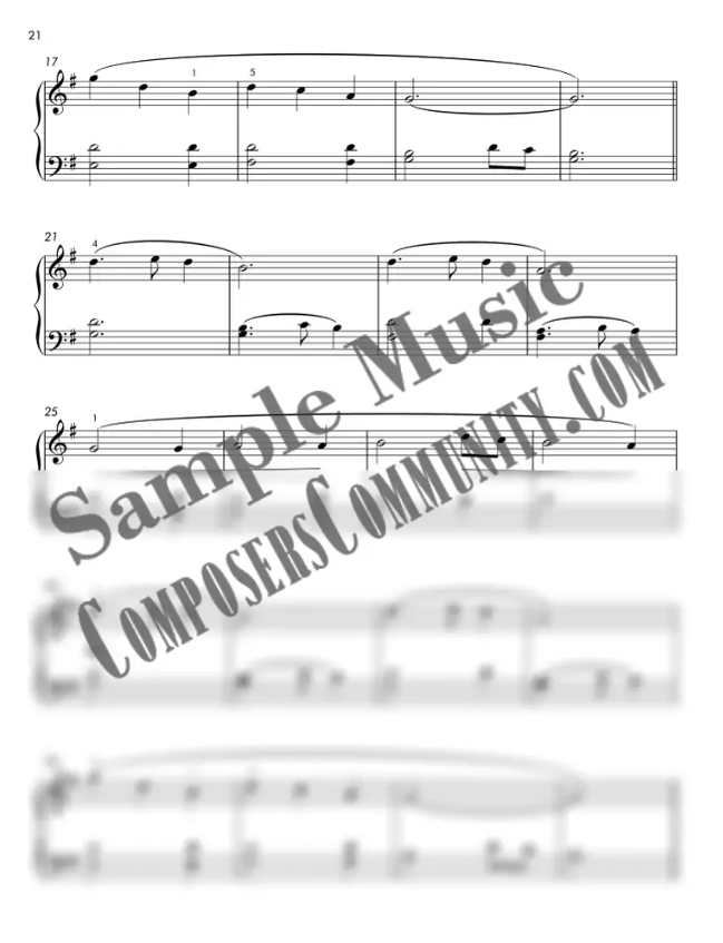 Sleep in Heavenly Peace Sample Page