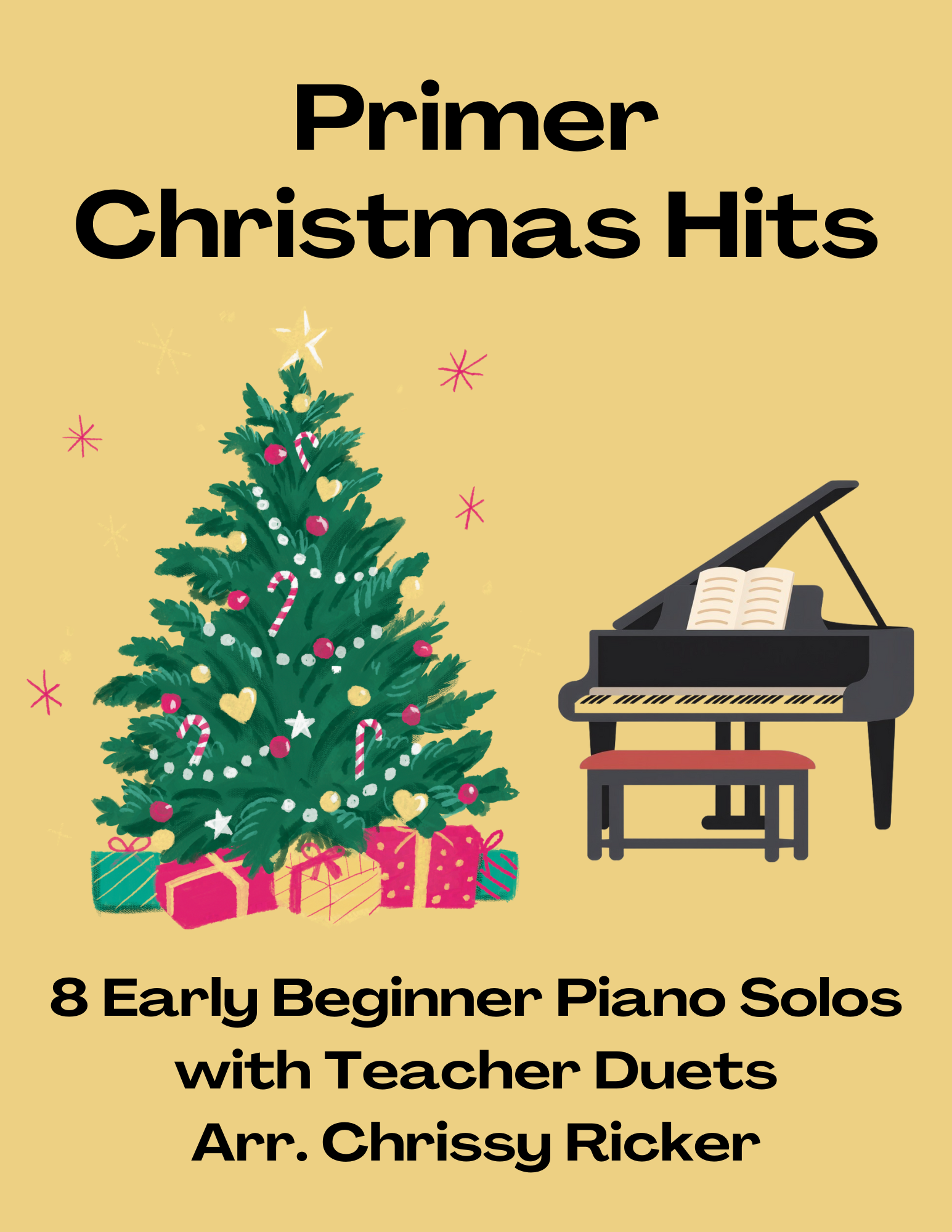 Primer Christmas Hits: 8 Solos with Teacher Duets Sample Page