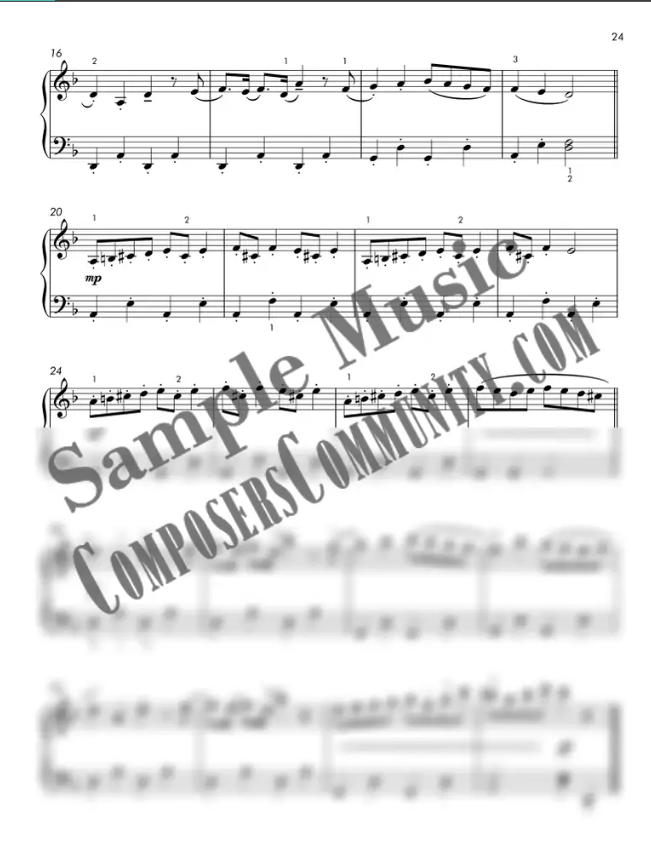 March of the Three Mountain Kings Sample Page