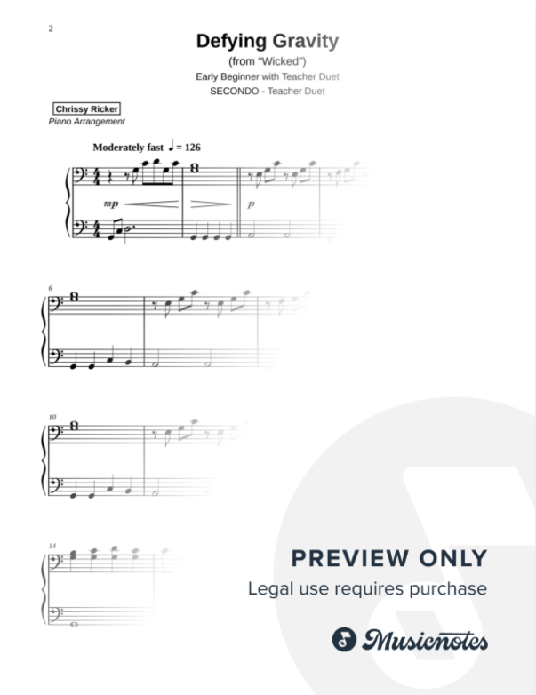 Defying Gravity Sample Page