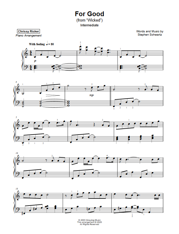 For Good Sample Page