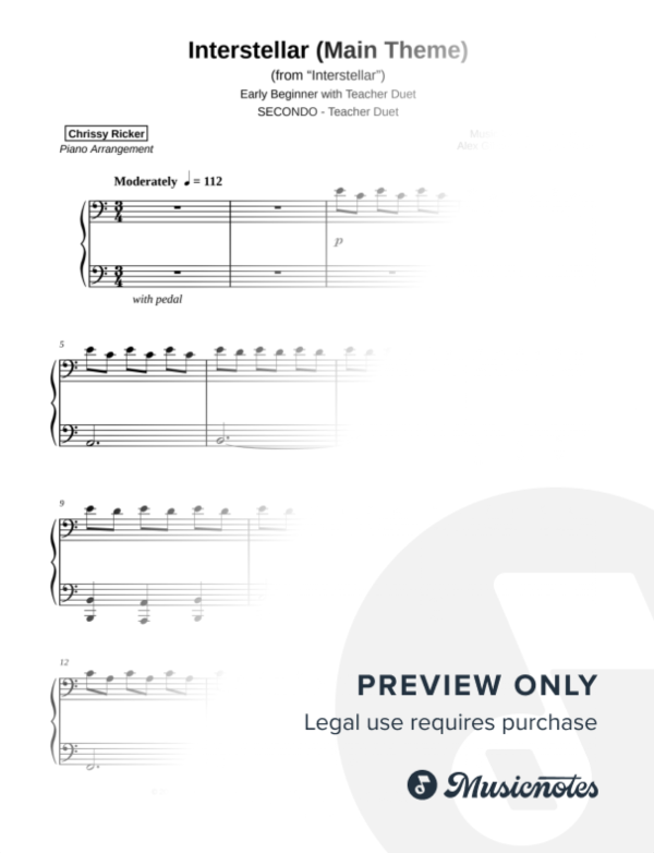 Interstellar (Main Theme) Sample Page