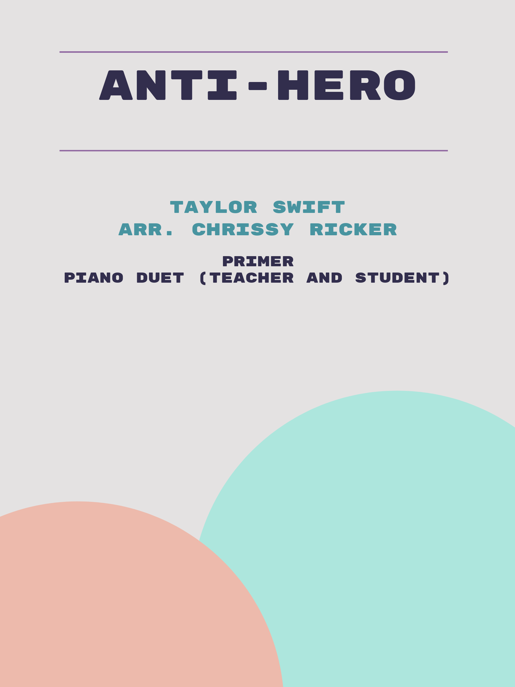 Anti-Hero by Taylor Swift
