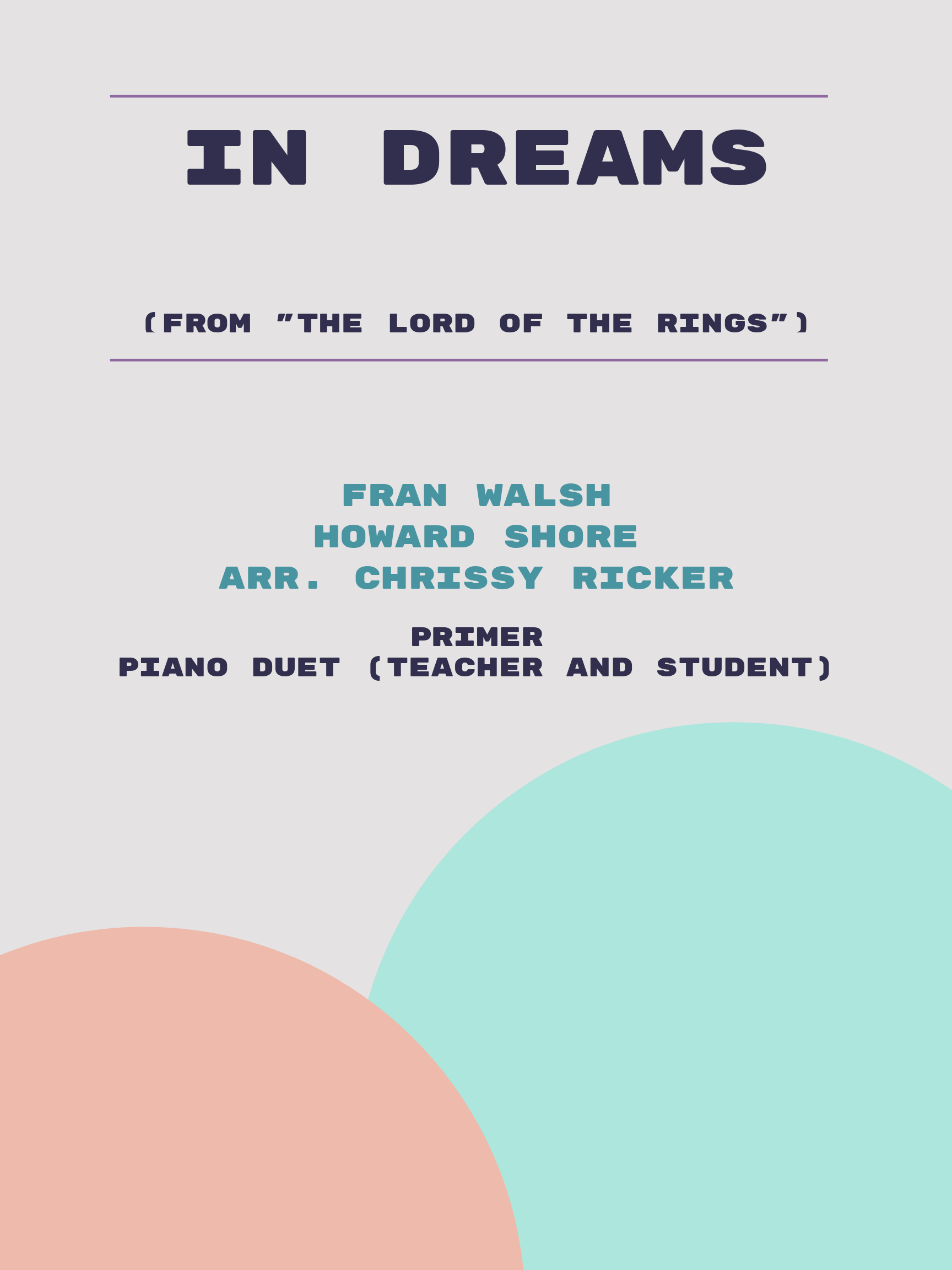 In Dreams by Fran Walsh, Howard Shore