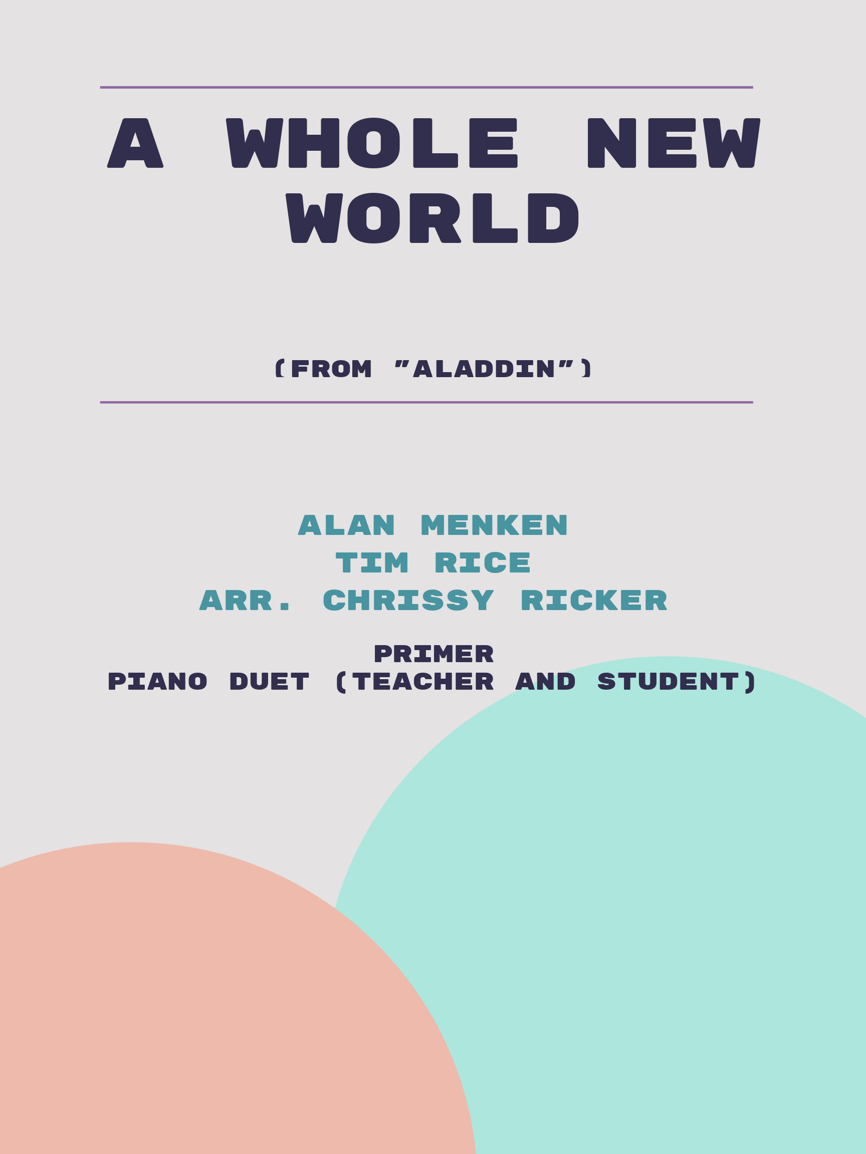 A Whole New World by Alan Menken, Tim Rice