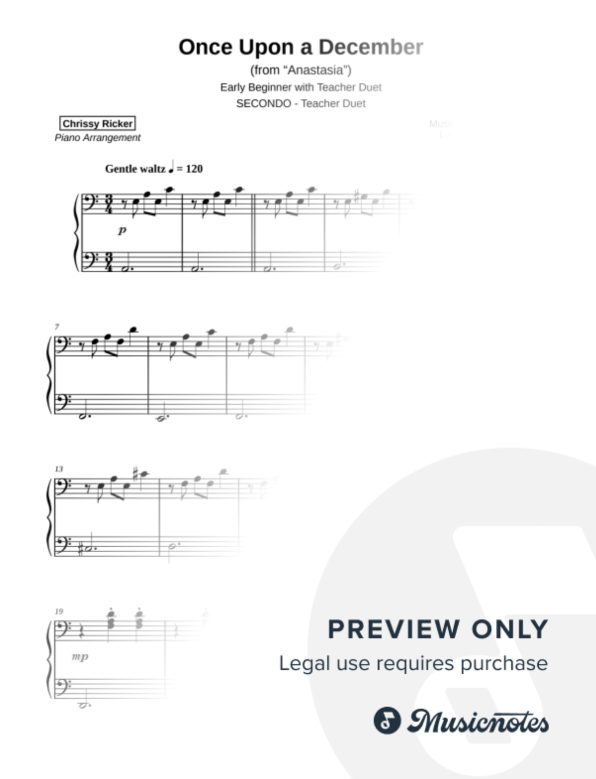 Once Upon a December Sample Page