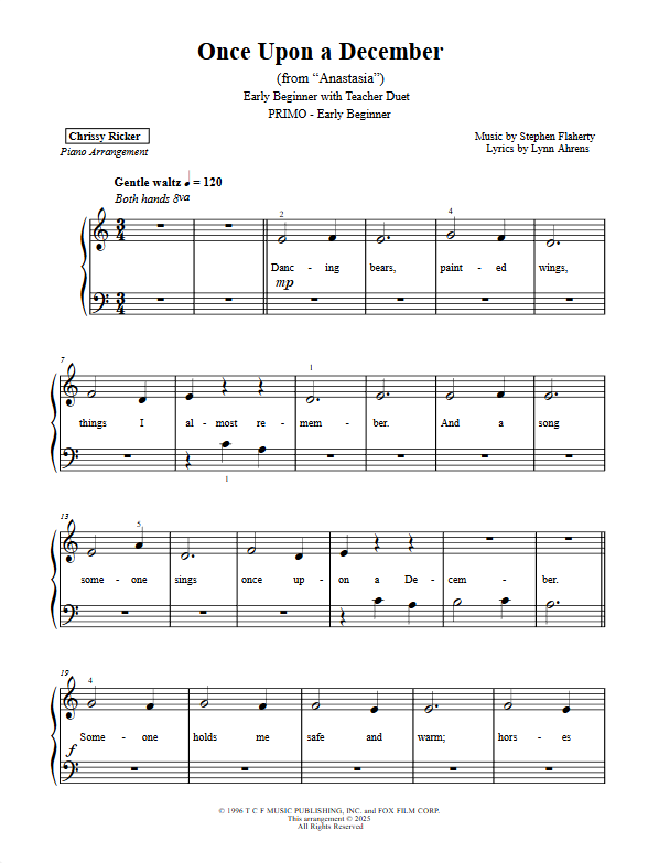 Once Upon a December Sample Page