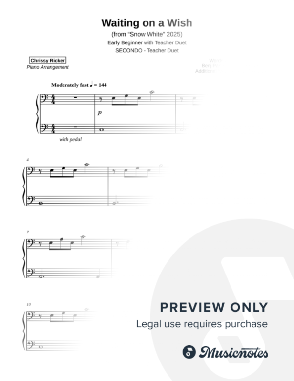 Waiting on a Wish Sample Page