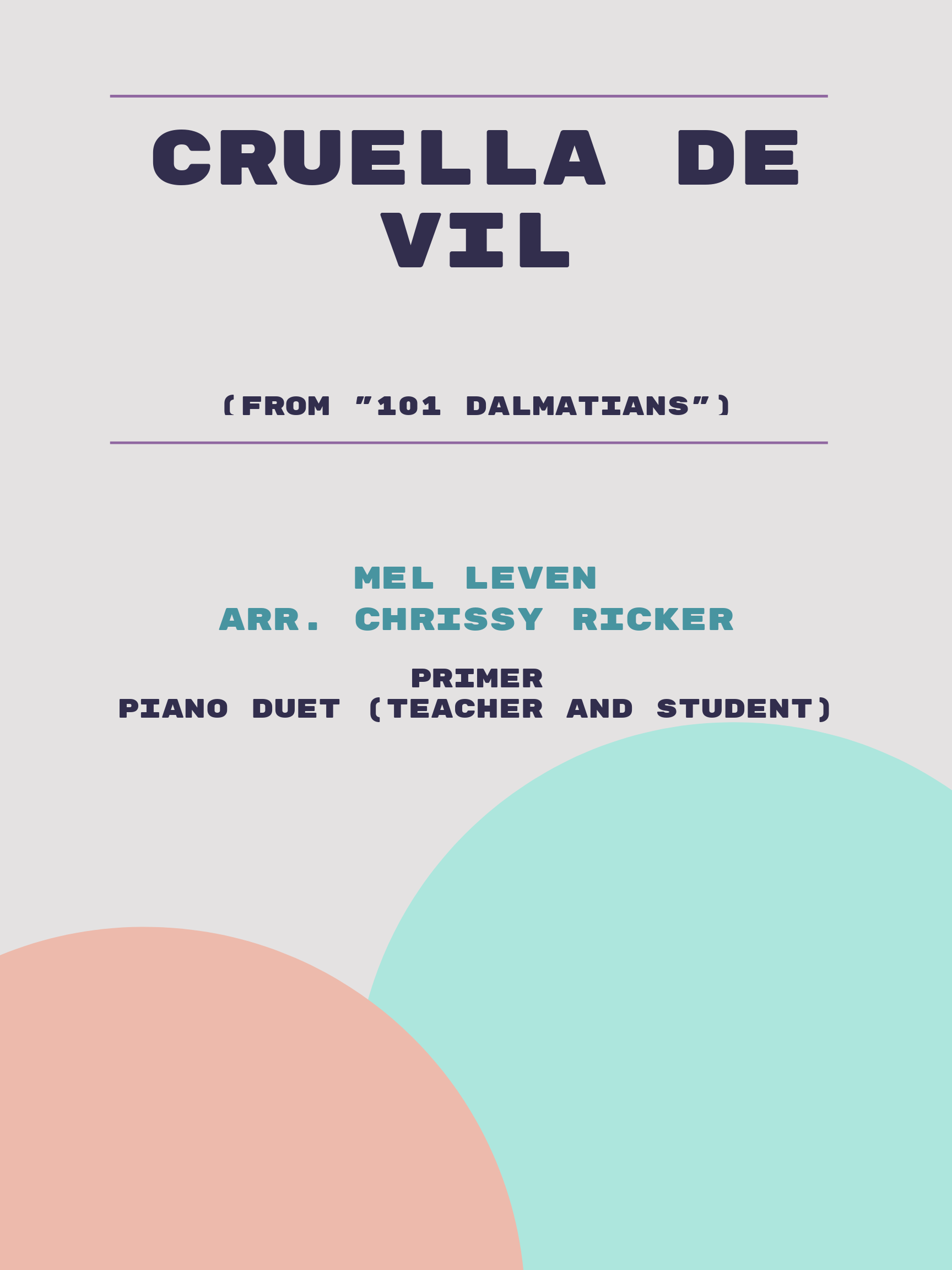 Cruella de Vil by Mel Leven