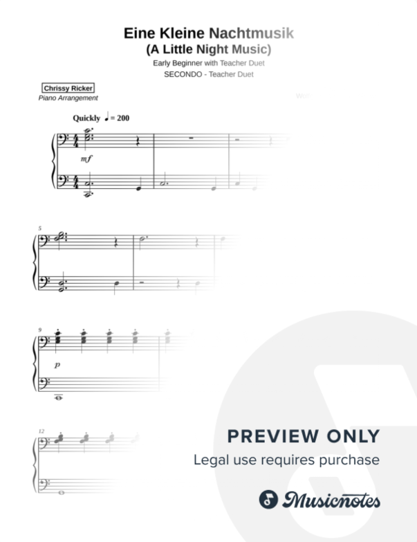 A Little Night Music Sample Page