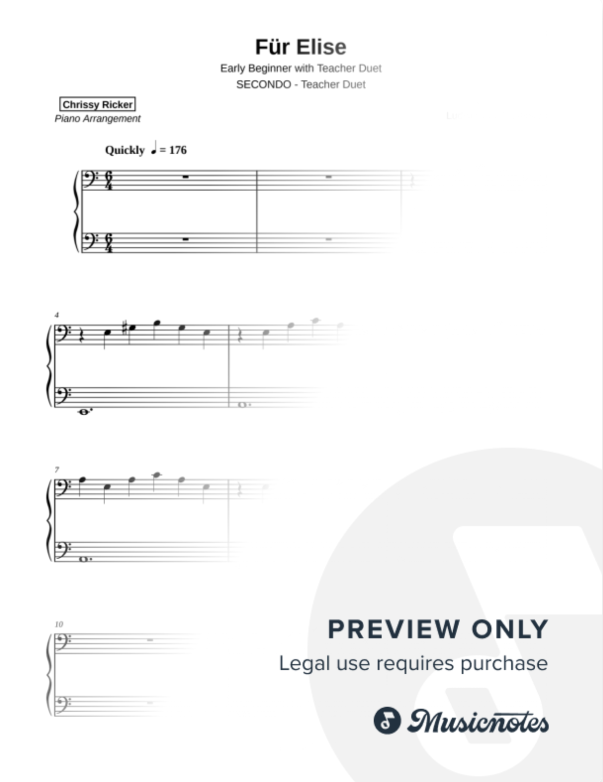 Fur Elise Sample Page