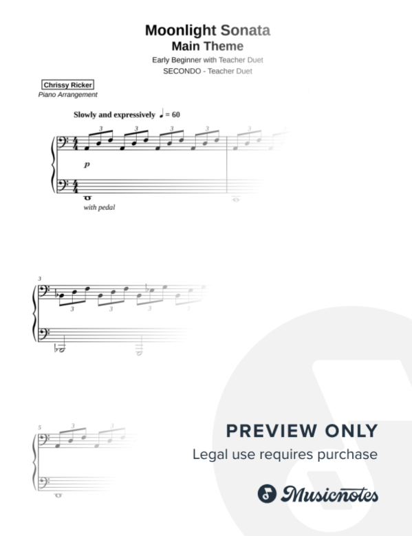 Moonlight Sonata Sample Page