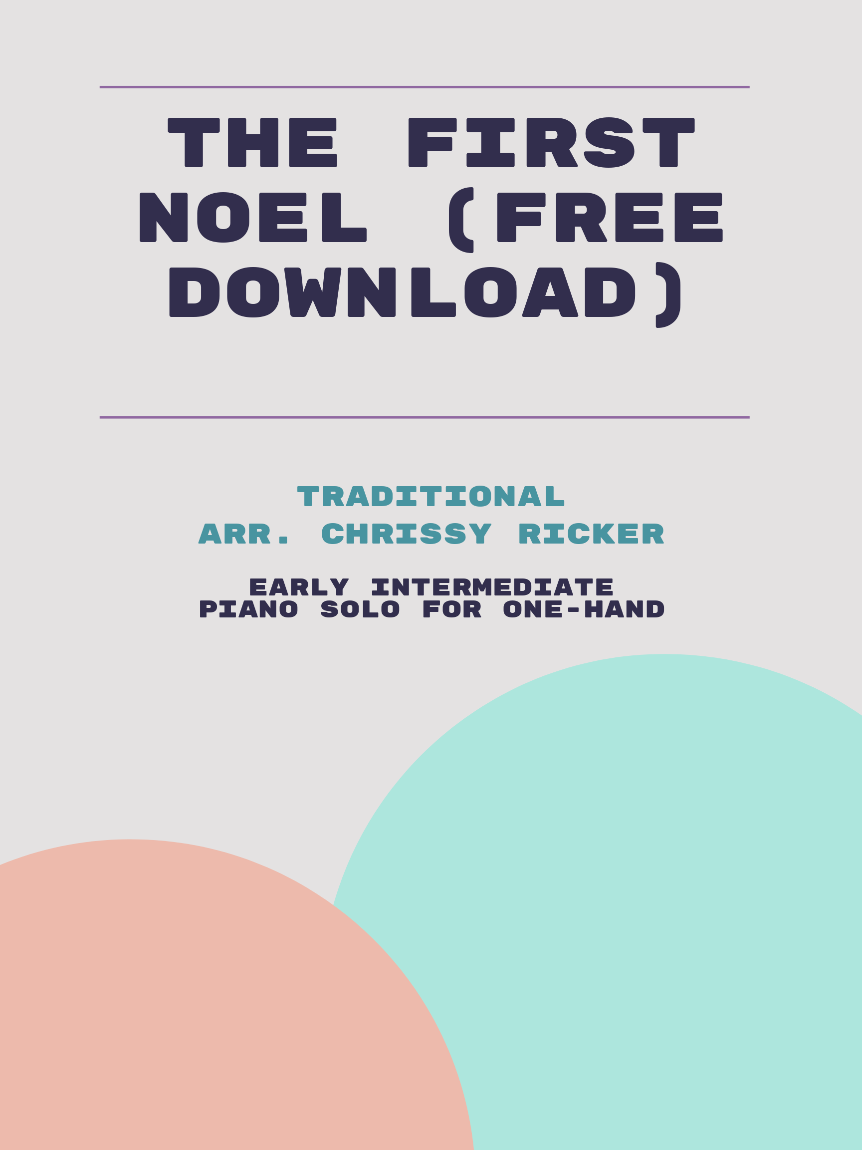 The First Noel (free download) by Traditional
