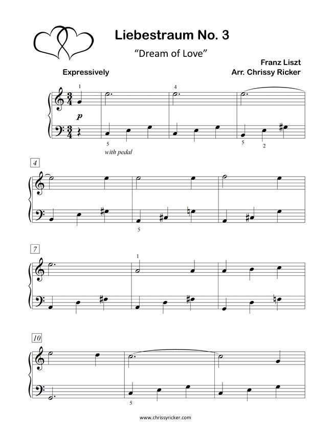 Liebestraum No. 3 (free download) Sample Page