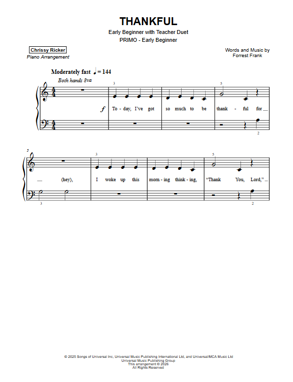 Thankful Sample Page