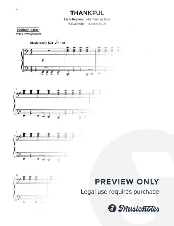 Thankful Sample Page