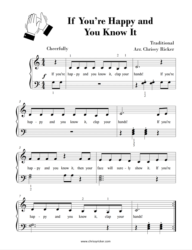 If You're Happy and You Know It (free download) Sample Page