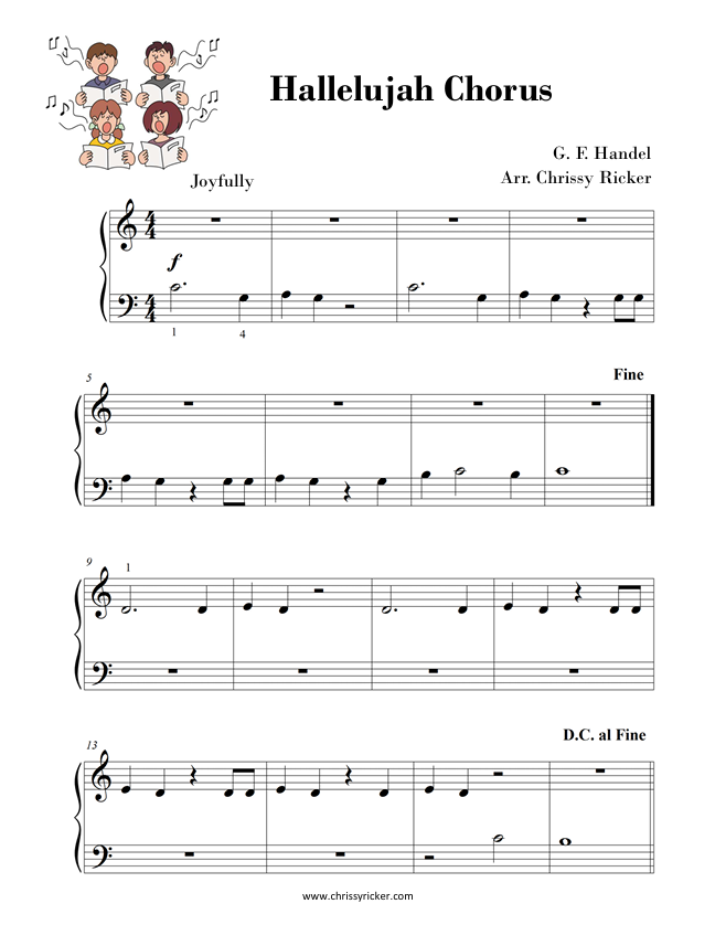 Hallelujah Chorus (free download) Sample Page