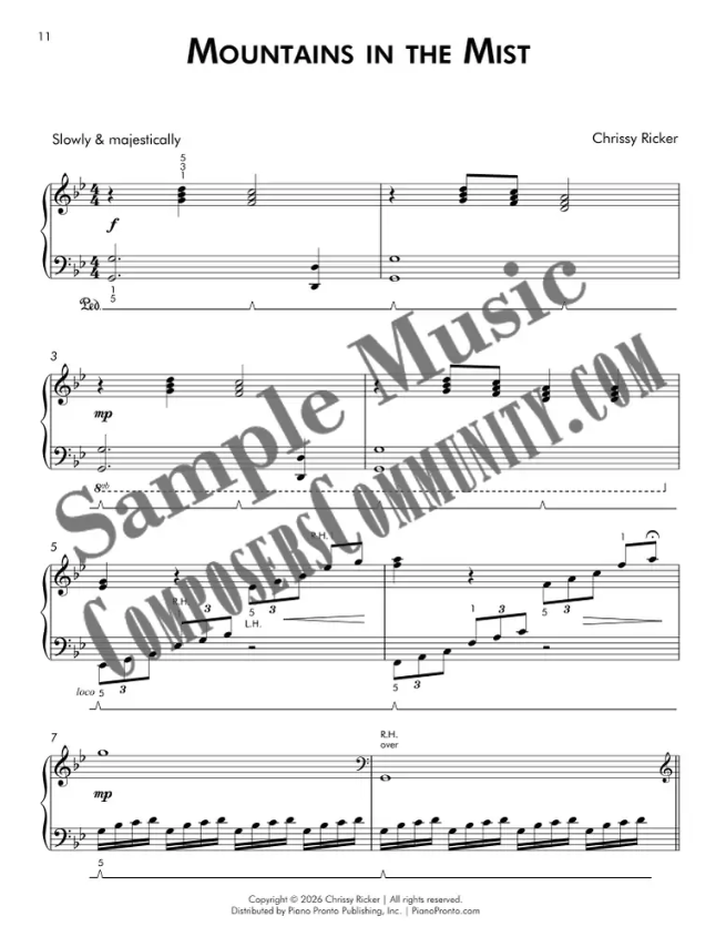 Mountains in the Mist Sample Page