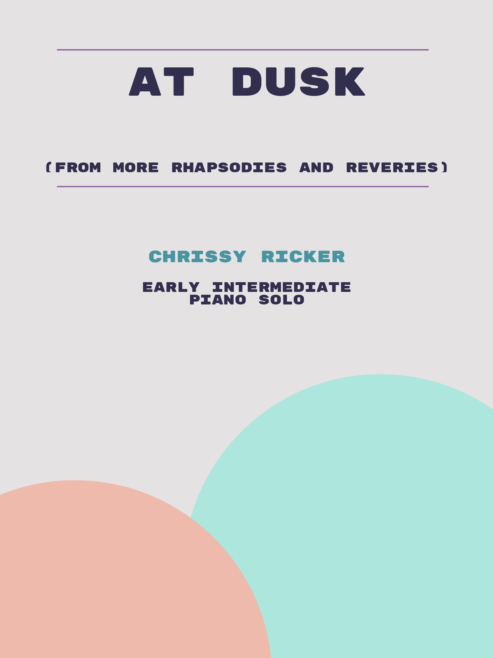 At Dusk by Chrissy Ricker