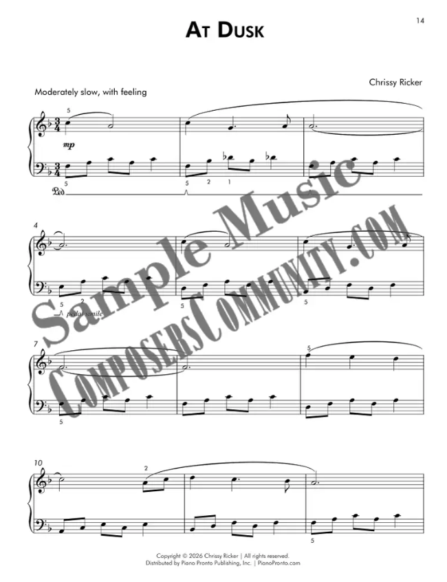 At Dusk Sample Page
