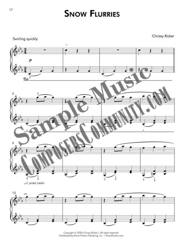 Snow Flurries Sample Page