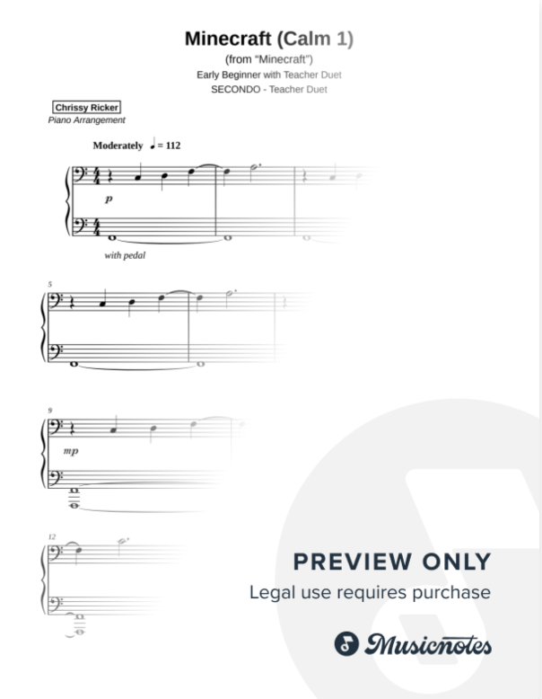 Minecraft (Calm 1) Sample Page