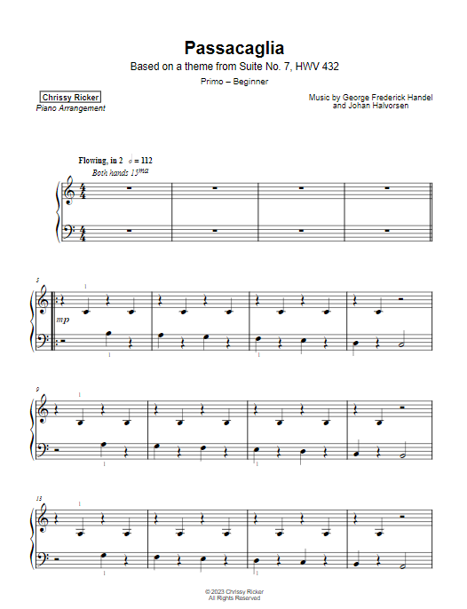 Primer Classical Hits: 10 Solos with Teacher Duets Sample Page