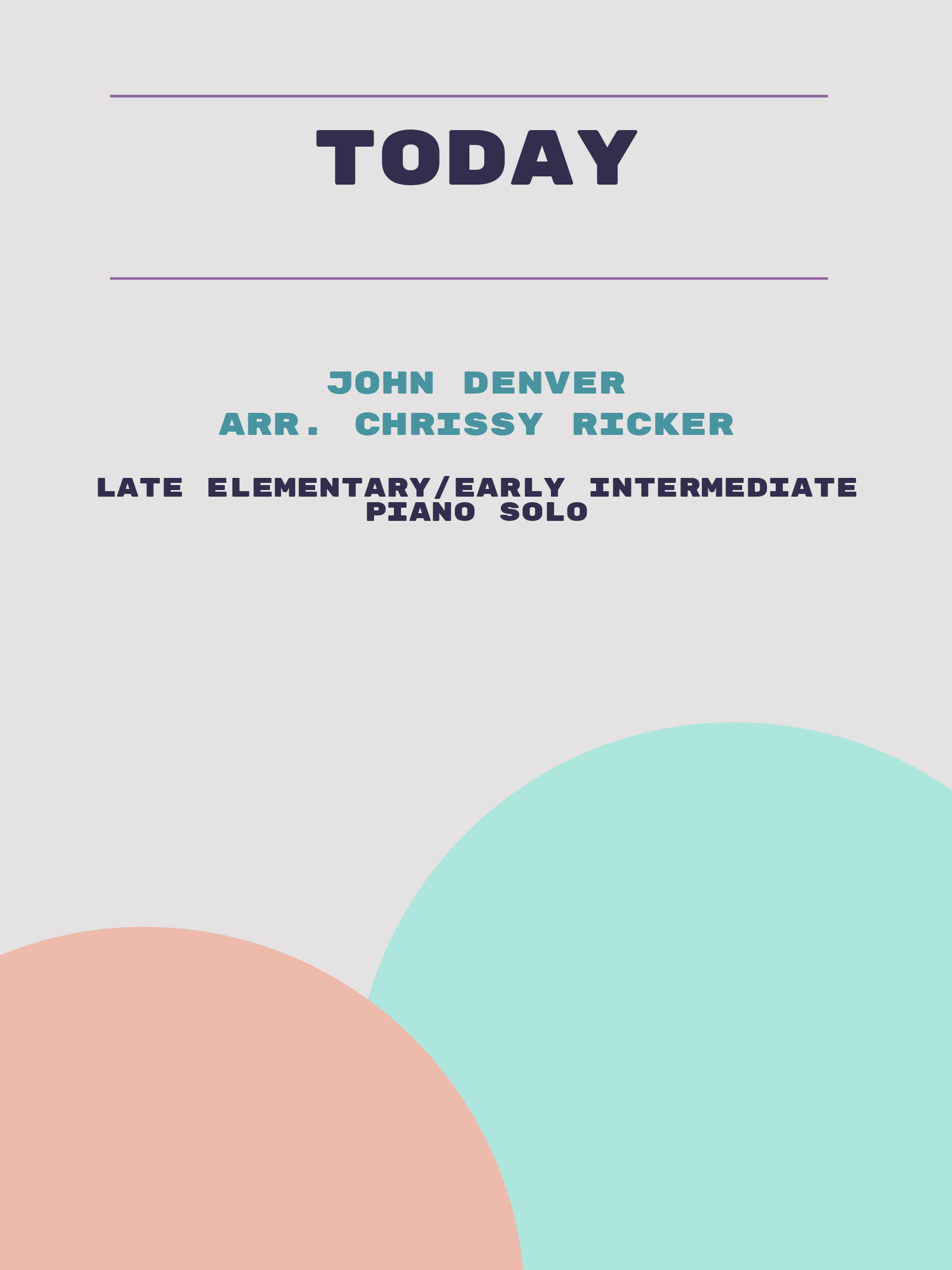 Today by John Denver