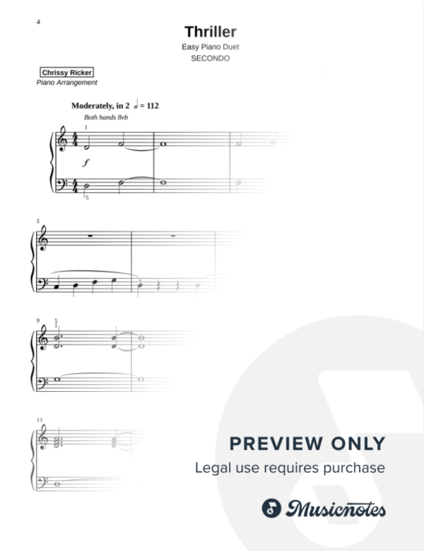 Thriller Sample Page