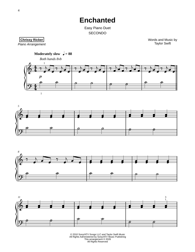 Enchanted Sample Page